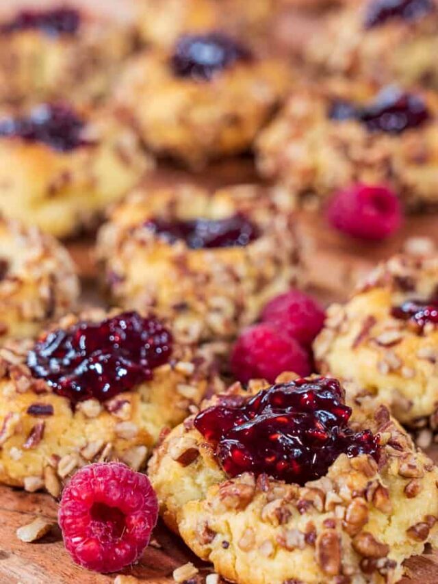Easy and Amazing Raspberry Jam Keto Thumbprint Cookies Story - I Can't ...
