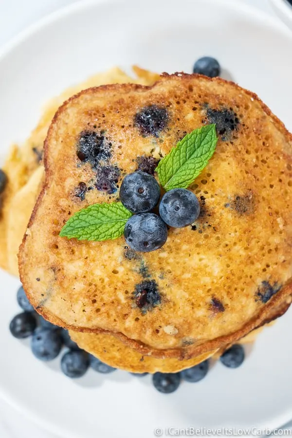 Almond Flour Keto Blueberry Pancakes Recipe