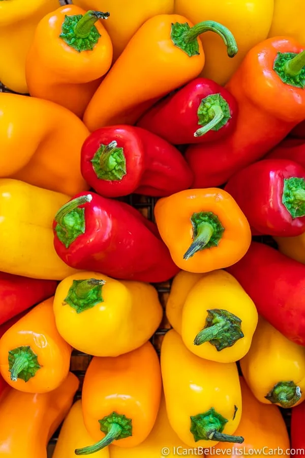 colorful mini bell peppers