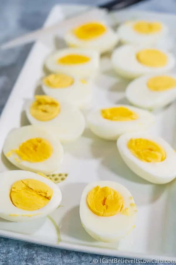 Deviled Eggs cut in half