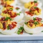 Keto Bacon Deviled Eggs Feature