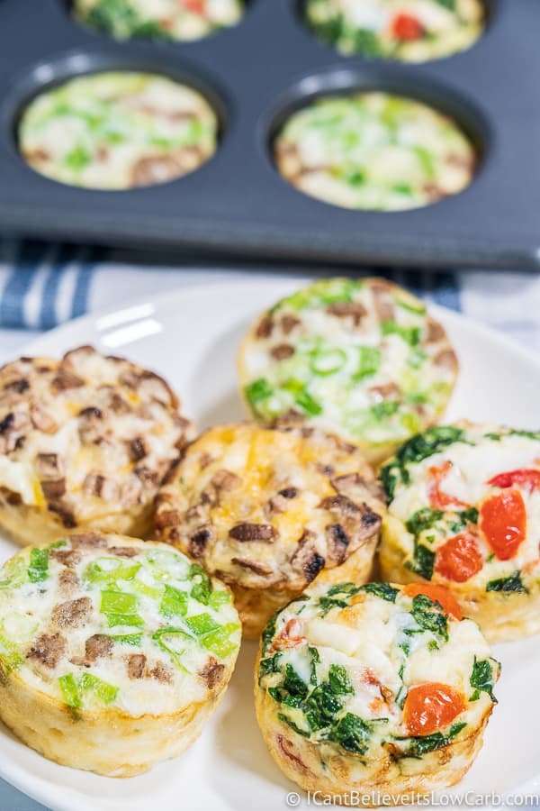 Breakfast Egg White Muffins on a plate
