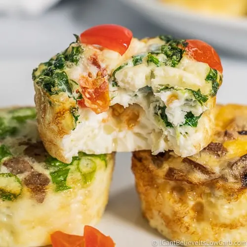 Breakfast Egg White Cups Recipe bite