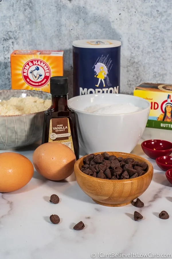low carb Chocolate Chip Cookie ingredients