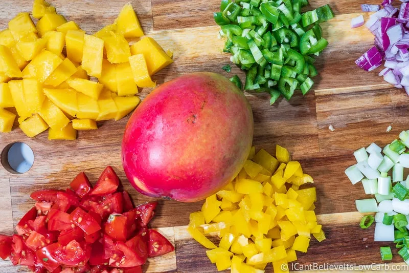 Low Carb Mango Salsa Recipe ingredients