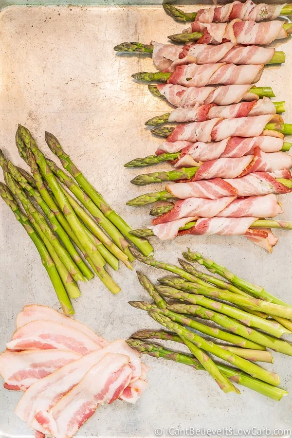 making Bacon Wrapped Asparagus