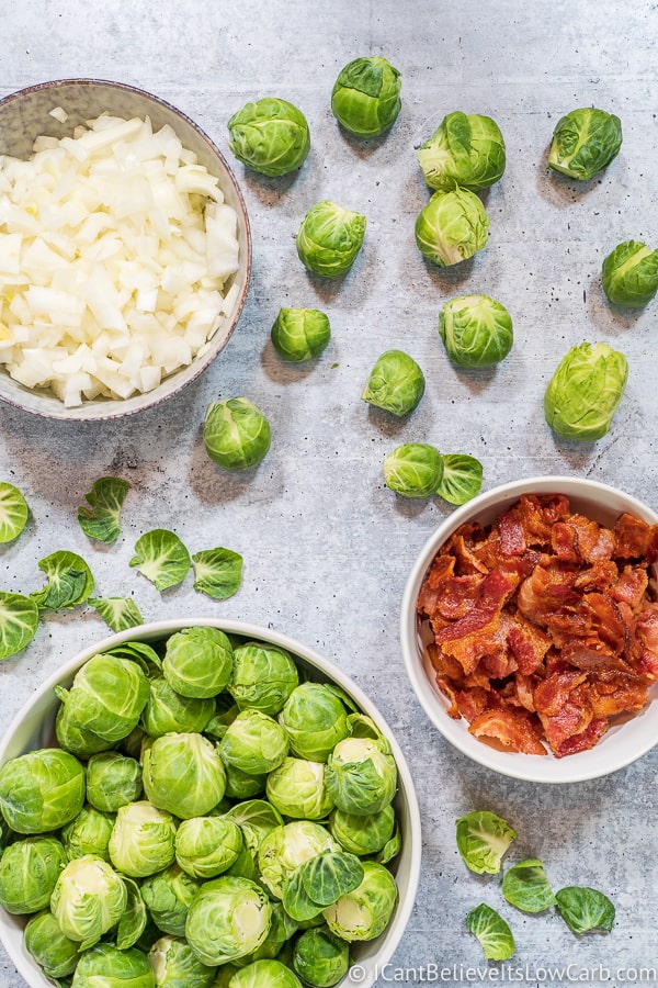 Brussel Sprouts with Bacon ingredients