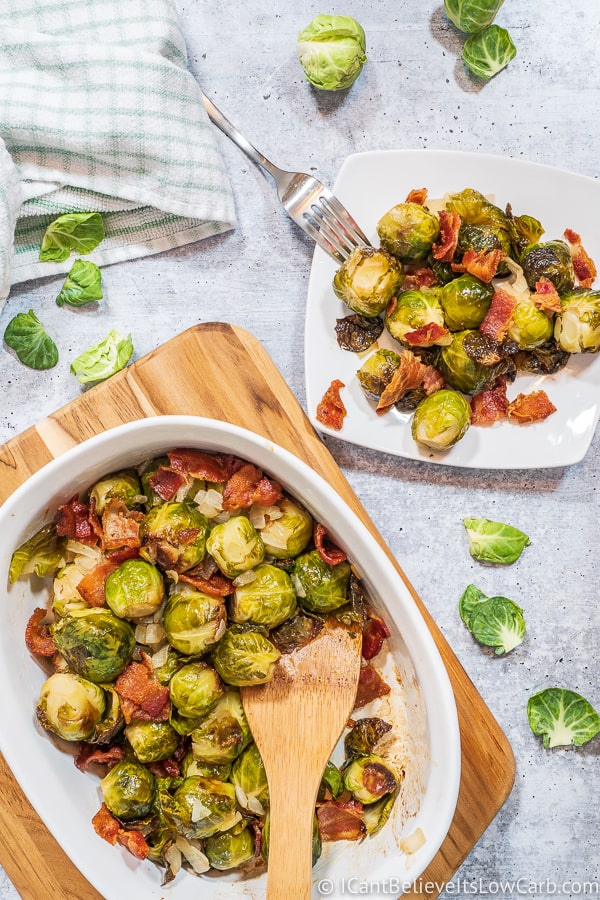 low carb Brussel Sprouts with Bacon