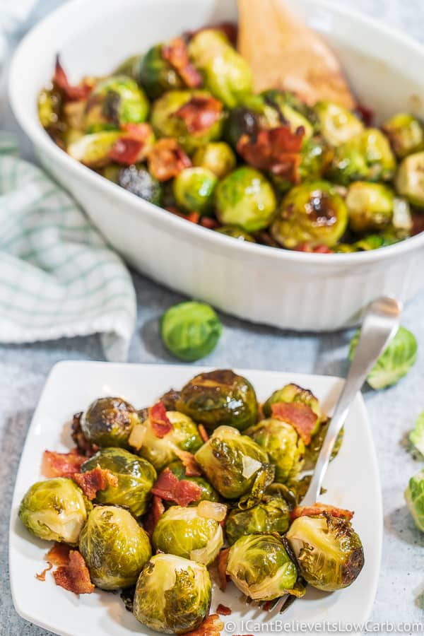 easy to make Brussel Sprouts with Bacon