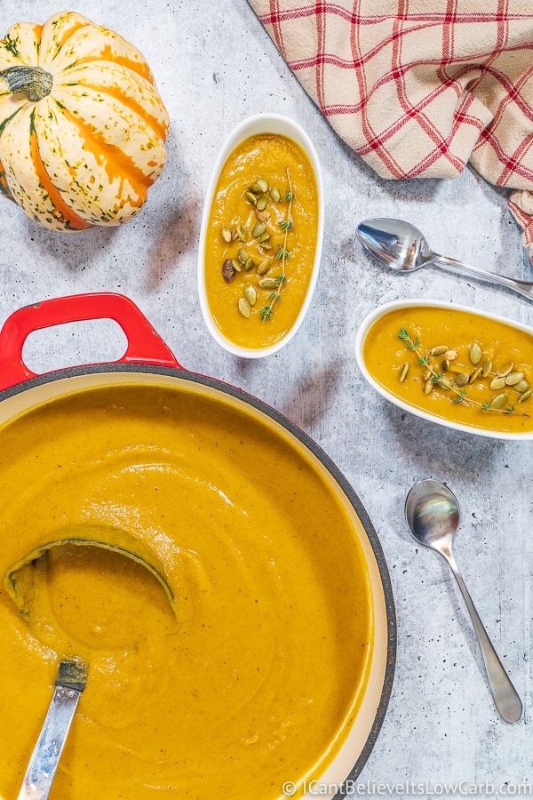 ready to eat low carb Butternut Squash Soup