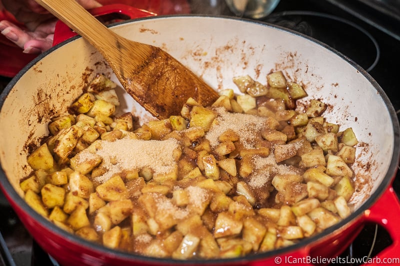 Apple Crisp recipe mixing it all together