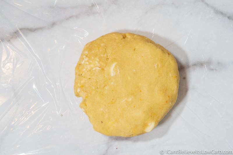 Keto Apple Pie crust dough on table