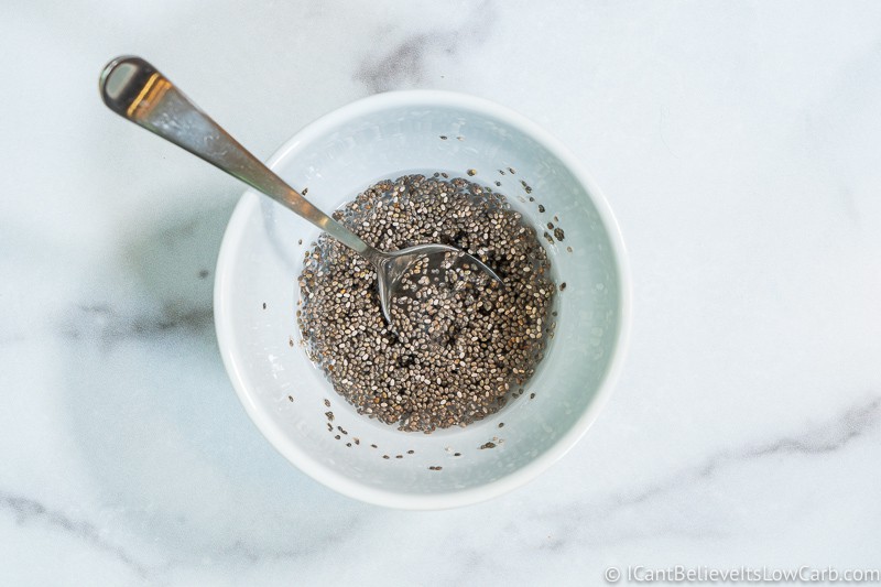 Mixed chia seeds for Keto Crackers