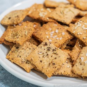 Best Keto Crackers Recipe - Crispiest Low Carb Crackers