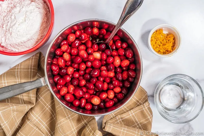 making low carb Cranberry Sauce Recipe