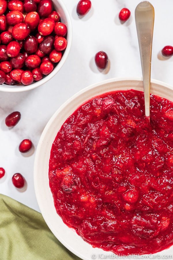 eating low carb Cranberry Sauce Recipe