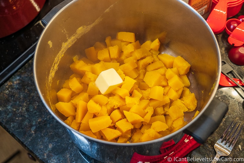 cooked Butternut Squash with butter
