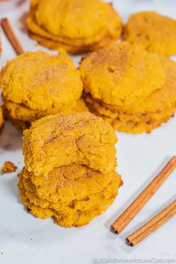 Low Carb Pumpkin Snickerdoodle Cookies Recipe