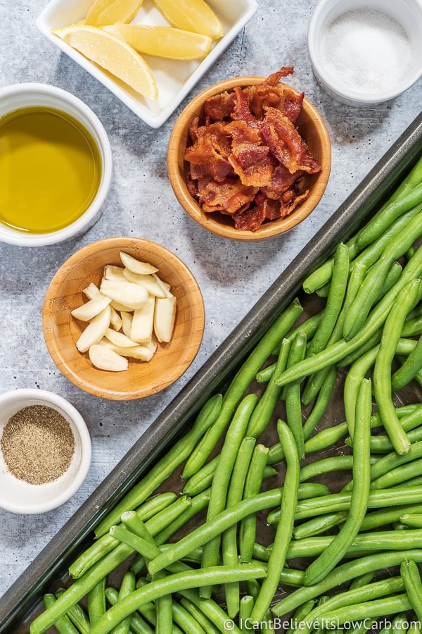 ingredients for Roasted Green Beans