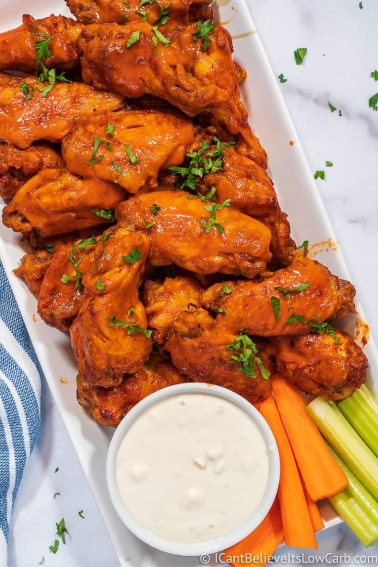 Best Crispy Keto Buffalo Chicken Wings Recipe - Low Carb and Instant Pot