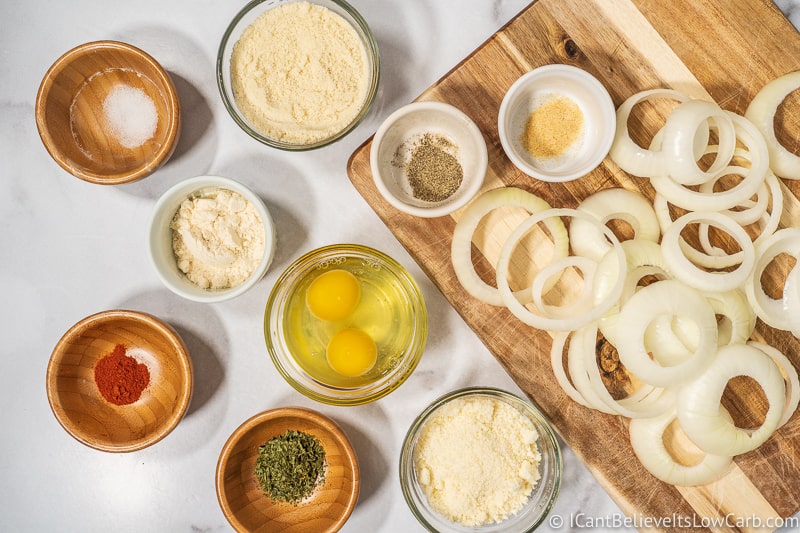 Low Carb Onion Rings ingredients