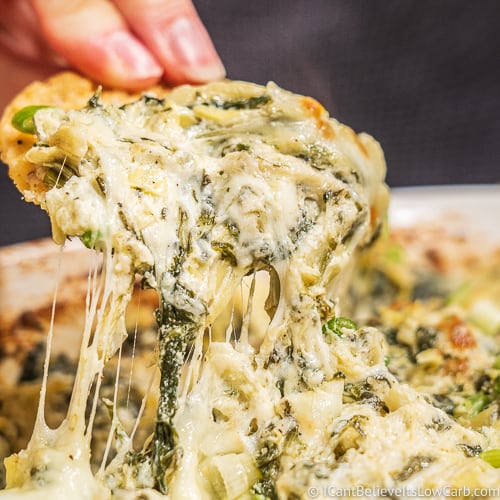 Easy Keto Spinach Artichoke Dip Recipe - Cheesy and Low Carb