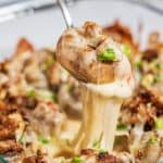Cheesy Keto Stuffed Mushrooms Recipe with Sausage | Low Carb