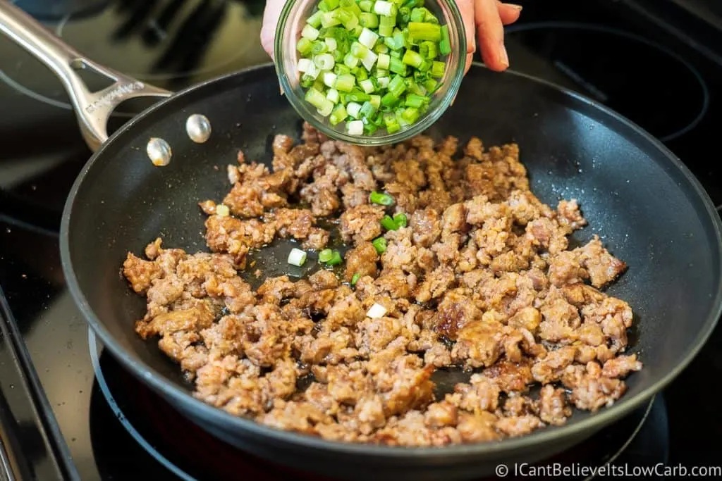 scallions Low Carb Stuffed Mushrooms