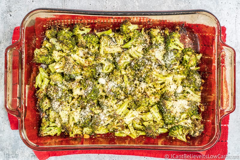 Roasted Broccoli fresh out of the oven