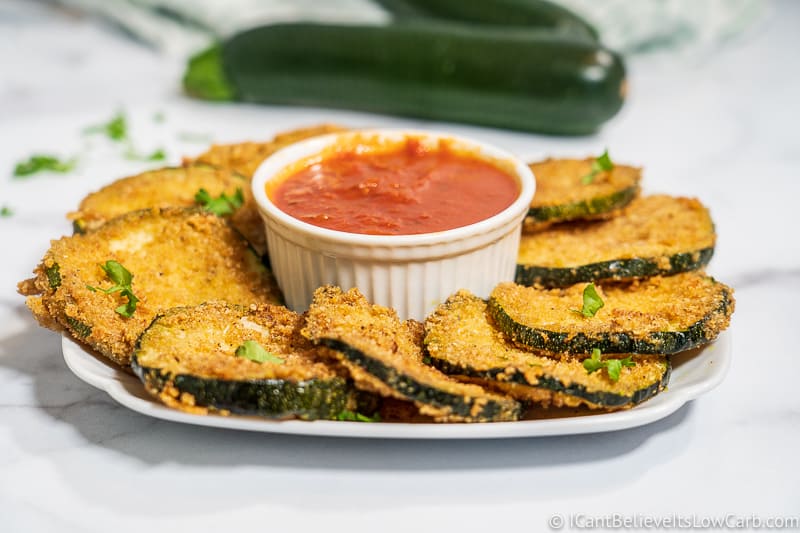 Crispy Keto Fried Zucchini Recipe - Easy and Low Carb