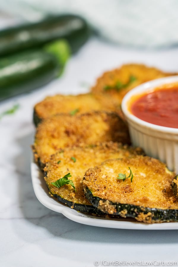 Crispy Keto Fried Zucchini Recipe - Easy and Low Carb