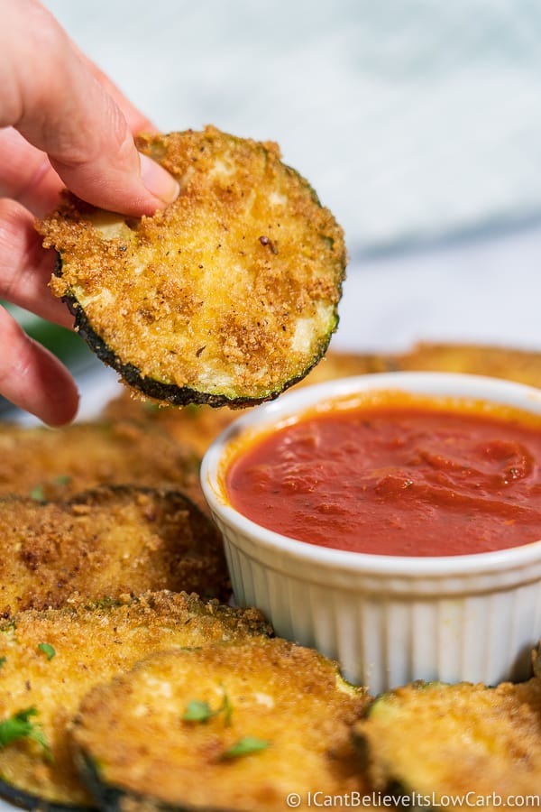 Crispy Keto Fried Zucchini Recipe - Easy and Low Carb