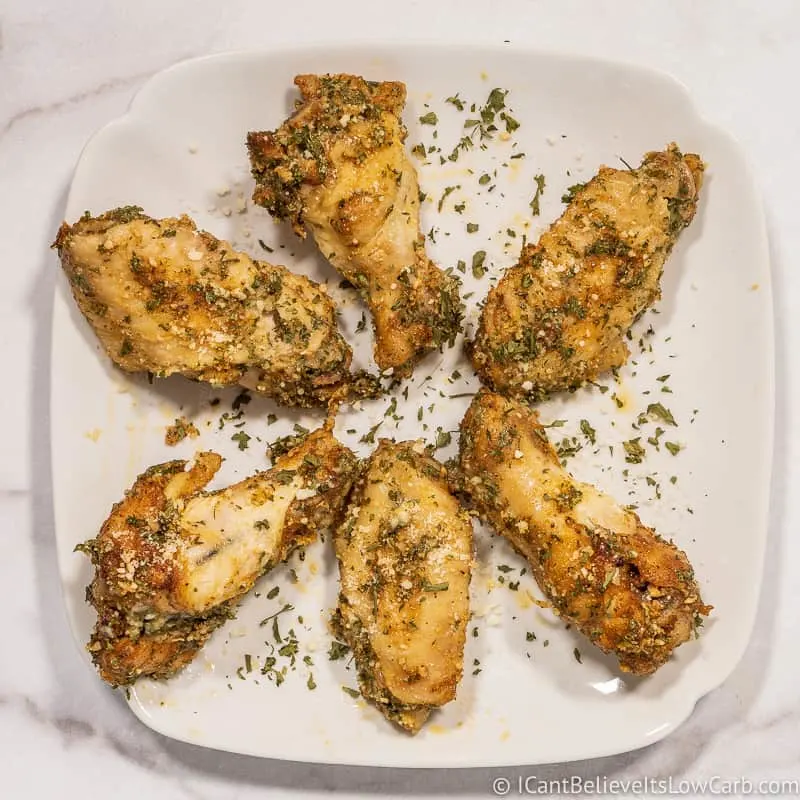 Easy Keto Garlic Parmesan Wings