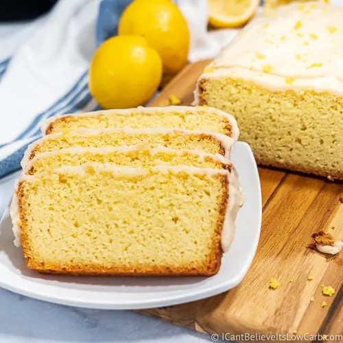 Low Carb Lemon Pound Cake loaf