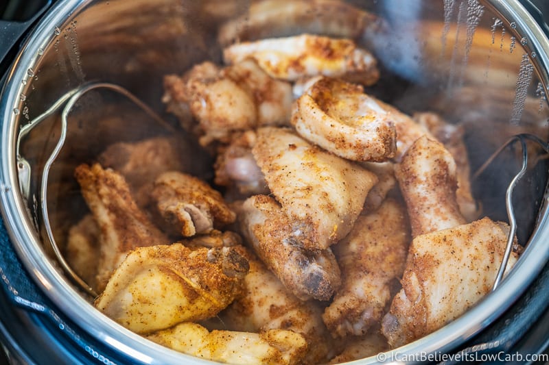 Chicken Wings cooking in Instant Pot