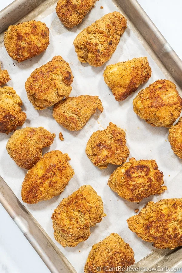 freshly made low carb Chicken Nuggets