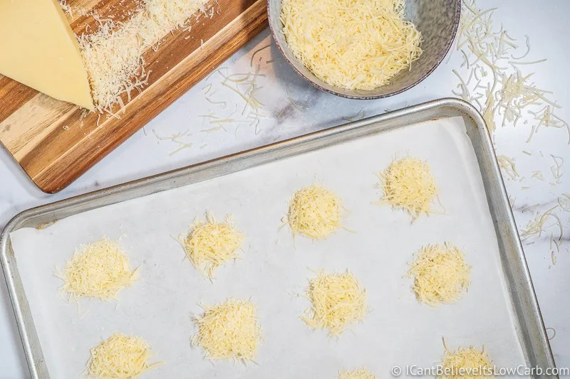 making Parmesan Crisps
