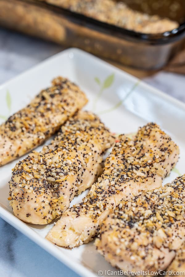 Perfectly cooked Everything Bagel Chicken