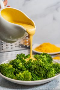 Easy Keto Cheese Sauce Recipe - Low Carb For Dipping Broccoli