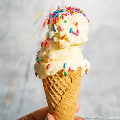 Keto Ice Cream Recipe featured