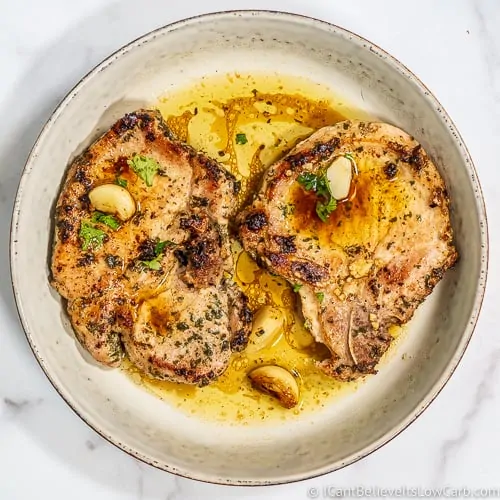 Pork Chops with garlic butter