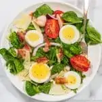Spinach Salad egg bacon feature