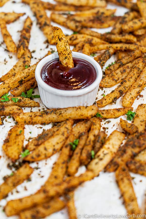 Keto Fries and Low Carb bbq sauce