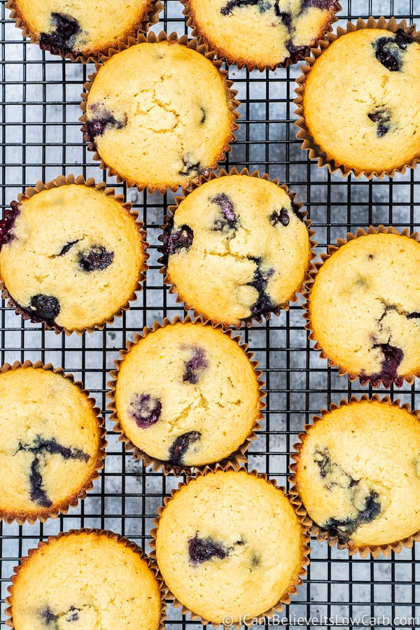 Easy Keto Blueberry Muffins