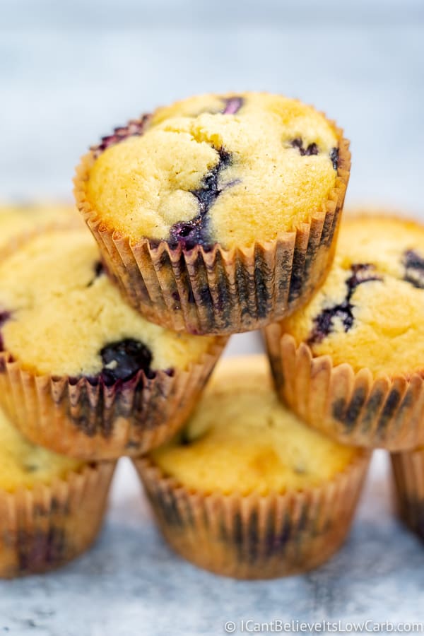 Easy Almond Flour Blueberry Muffins
