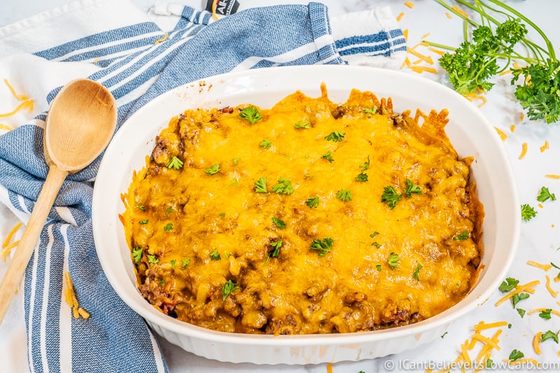 Easy Keto Bacon Cheeseburger Casserole Recipe