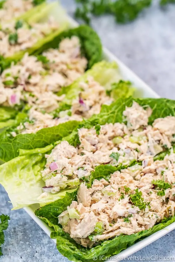 best Keto Tuna Salad lettuce wraps