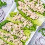 Low carb Tuna Salad in lettuce wraps