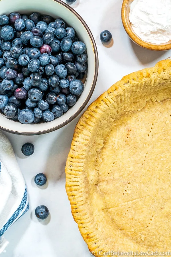 how to make Keto Blueberry Pie