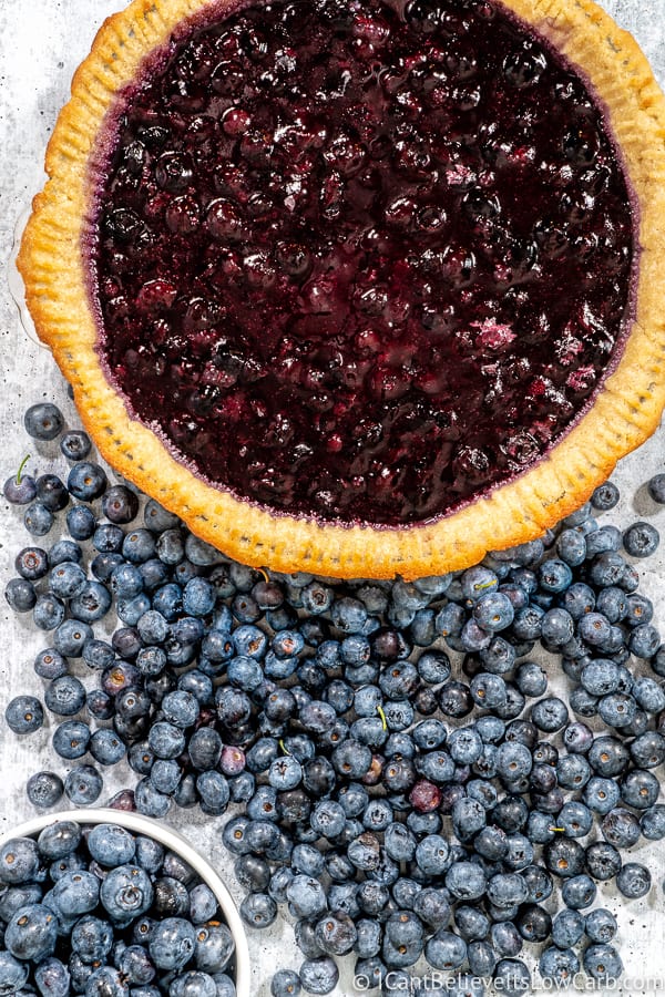 Low Carb Blueberry Pie